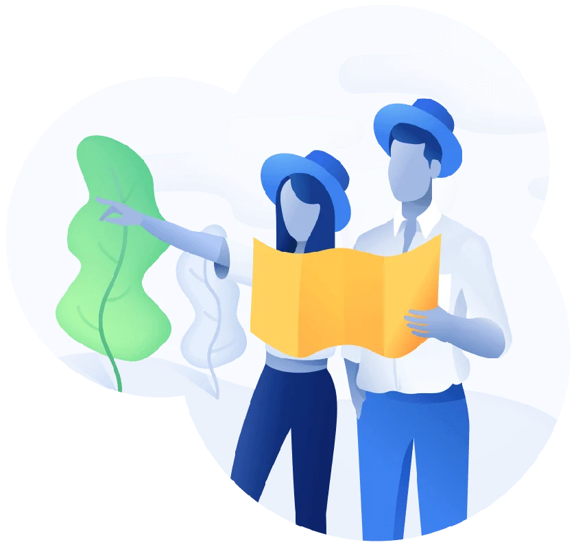 Illustration of planning an infrastructure project